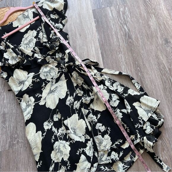 Free people French quarter floral mini wrap dress women’s size S‎ - Picture 4 of 8